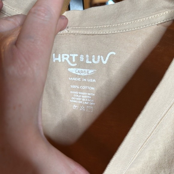 NWT HRT & LUV 100% Cotton Welcome to Cowboy Country Crop Tee Size Large - Picture 4 of 5